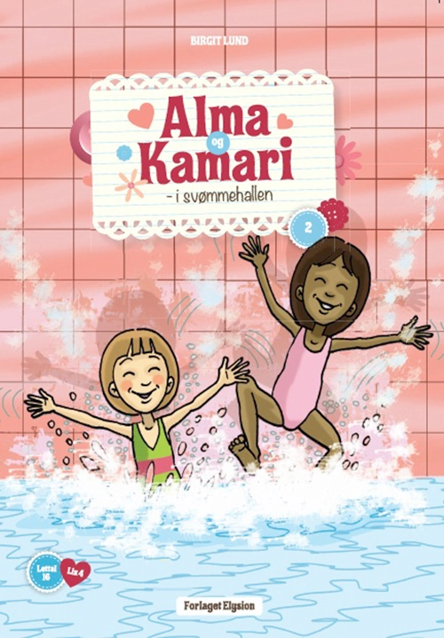 Billede af Alma og Kamari i svømmehallen