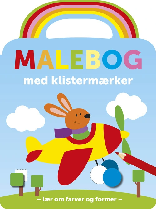 Billede af Malebog med klistermærker: Flyver