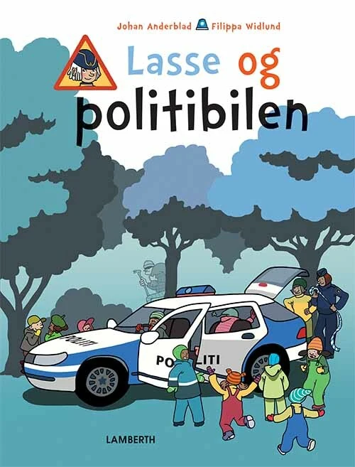 Billede af Lasse og politibilen