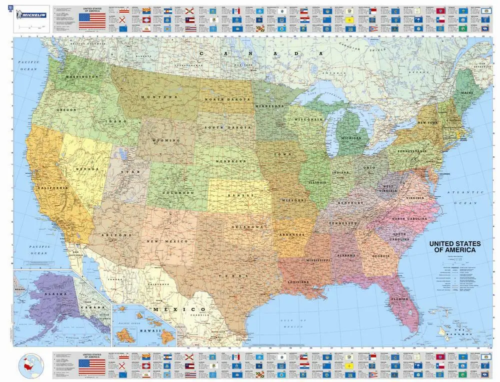 Billede af USA political map