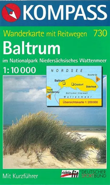 Baltrum, Kompass Wanderkarte 730