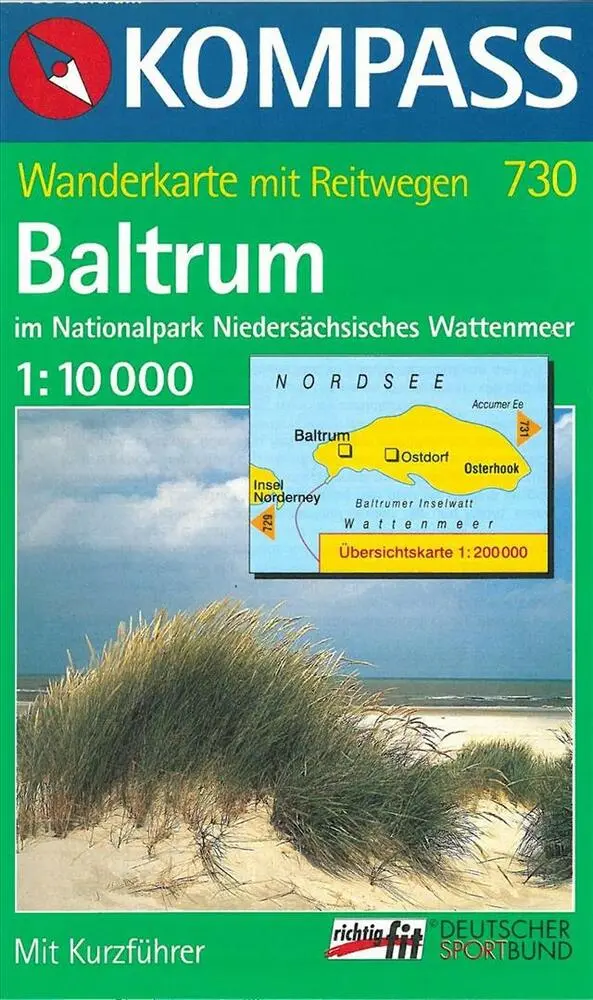 Billede af Baltrum, Kompass Wanderkarte 730
