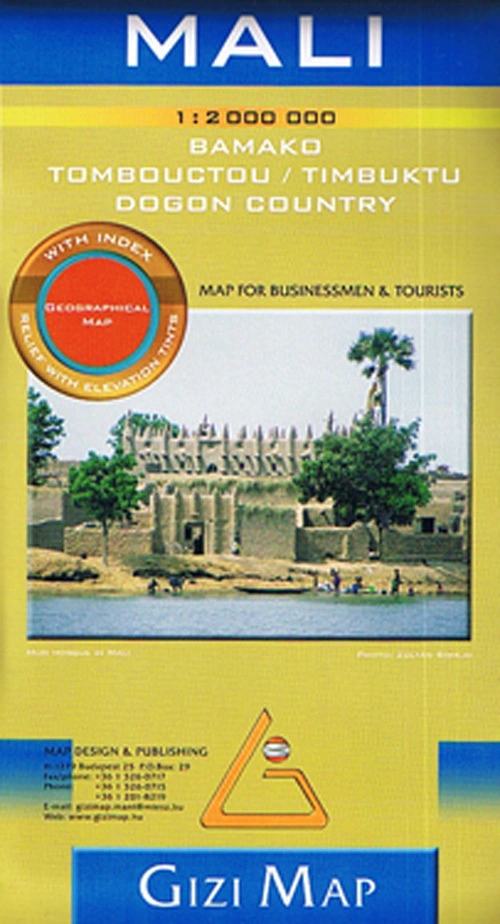 Billede af Mali, Gizi map for Businessmen & Tourists
