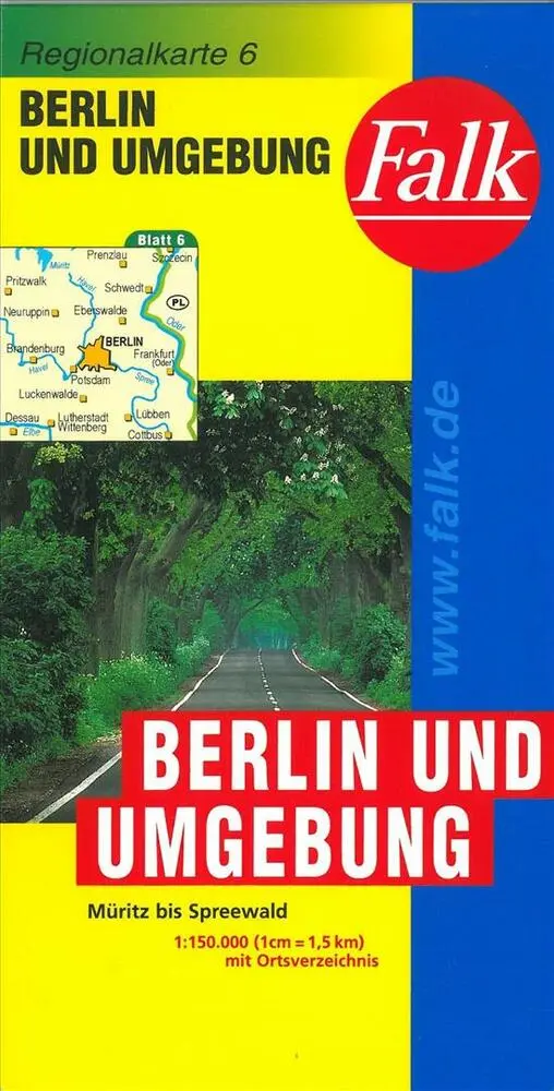 Billede af Falk Regionalkarten Deutschland Blad 6: Berlin und Umgebung