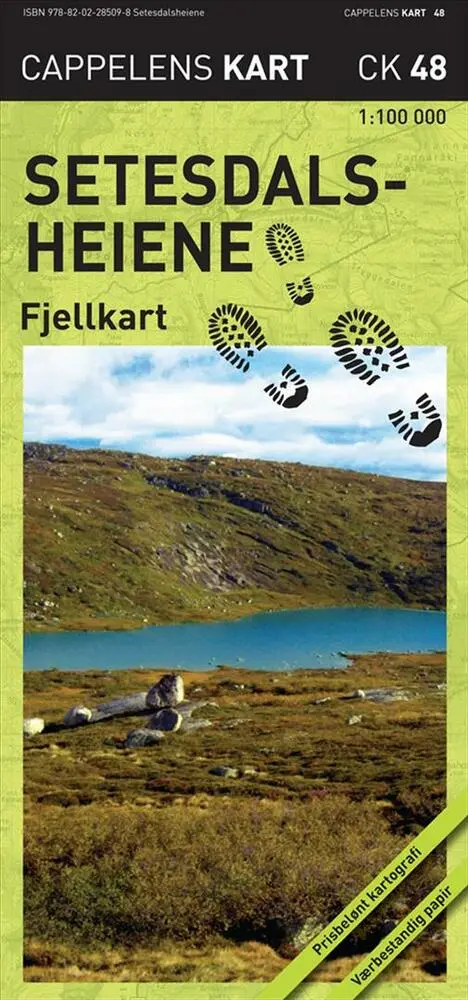 Billede af Setesdalsheiene : fjellkart