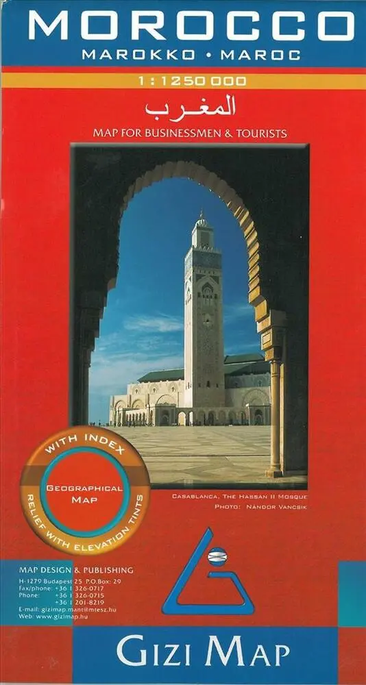 Billede af Morocco map for businessmen & tourists