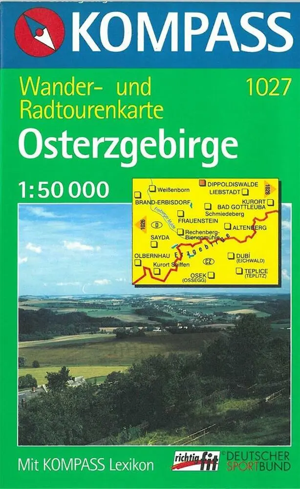 Billede af Osterzgebirge, Kompass Wanderkarte 1027