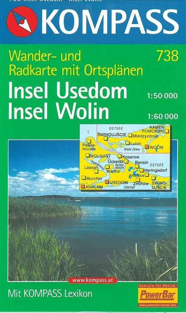 Billede af Insel Usedom, Kompass Wanderkarte 738