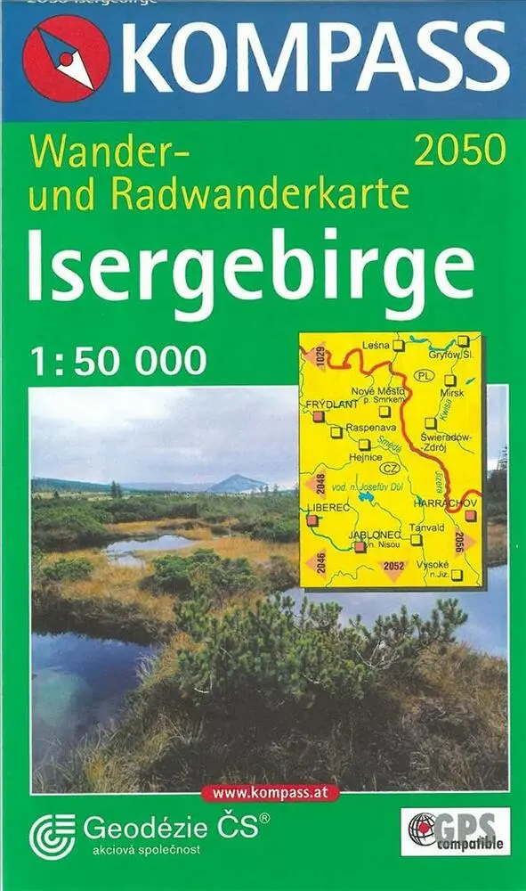 Billede af Isergebirge (Jizerske Hory), Kompass Wander- u. Radwanderkarte 2050