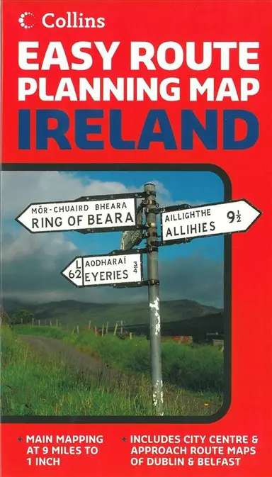 Ireland, Easy Route Planning Map