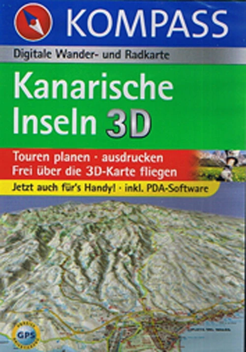 Billede af Kanarische Inseln 3D, Kompass Wander- und Radkarte 4251