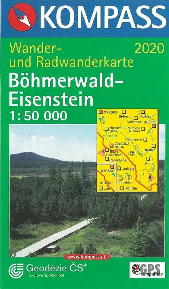Billede af Böhmerwald-Eisenstein, Kompass Wander- u. Radwanderkarte 2020