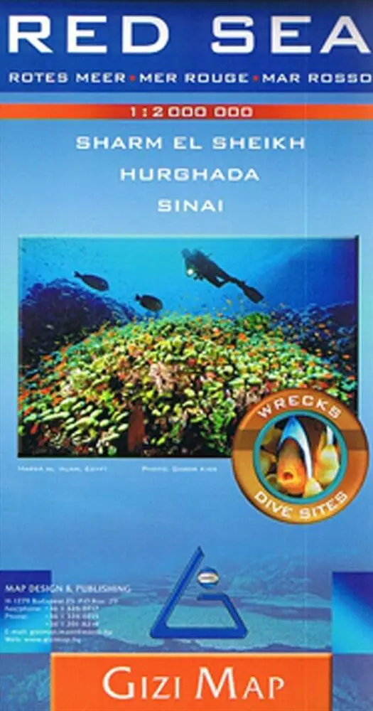 Billede af Red Sea: Sharm El Sheikh Hurghada Sinai, Gizi Map 1:2