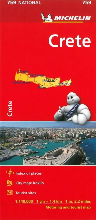 Crete, Michelin National Map 759