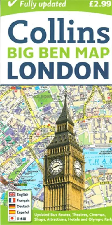 Collins Big Ben Map London