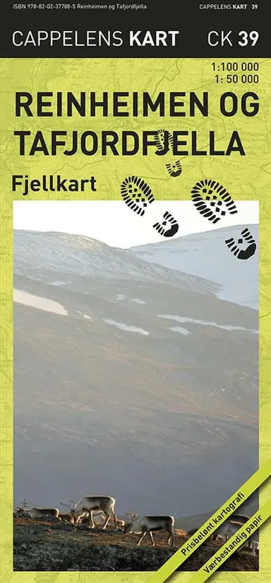 Reinheimen og Tafjordfjella fjellkart