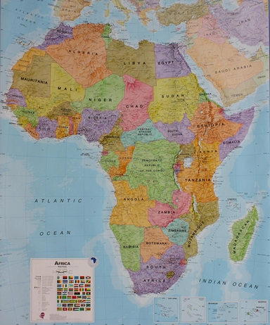 Africa wallmap