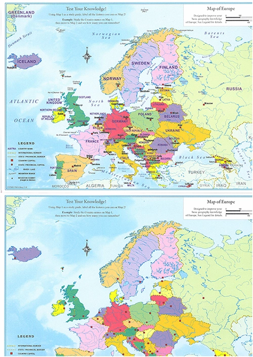 Billede af Europe Educational Map Set