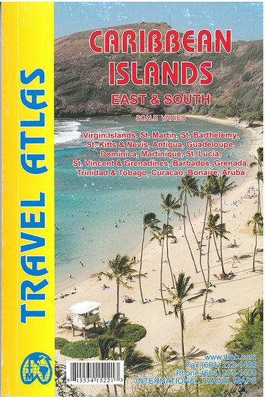 Caribbean Islands: East & South Travel Atlas
