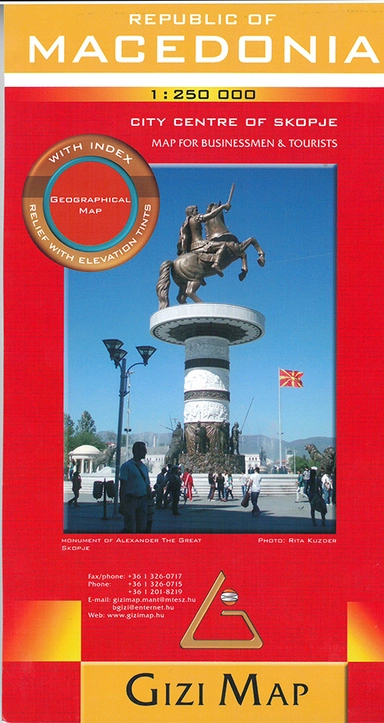 Macedonia, Republic of: Geographical map for Businessmen & Tourists