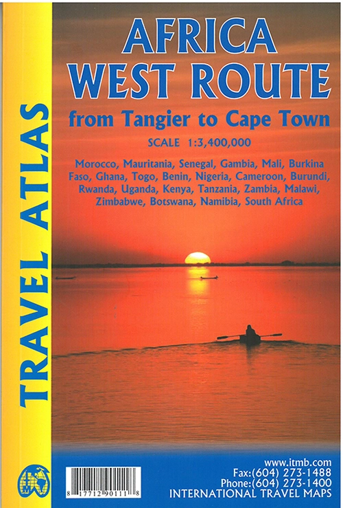 Billede af Africa West Route: From Tangier to Cape Town Travel Atlas