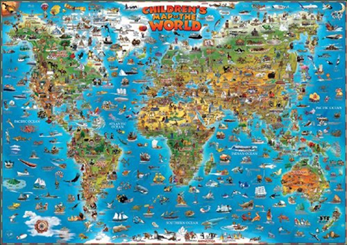 Billede af Children's Map of the World